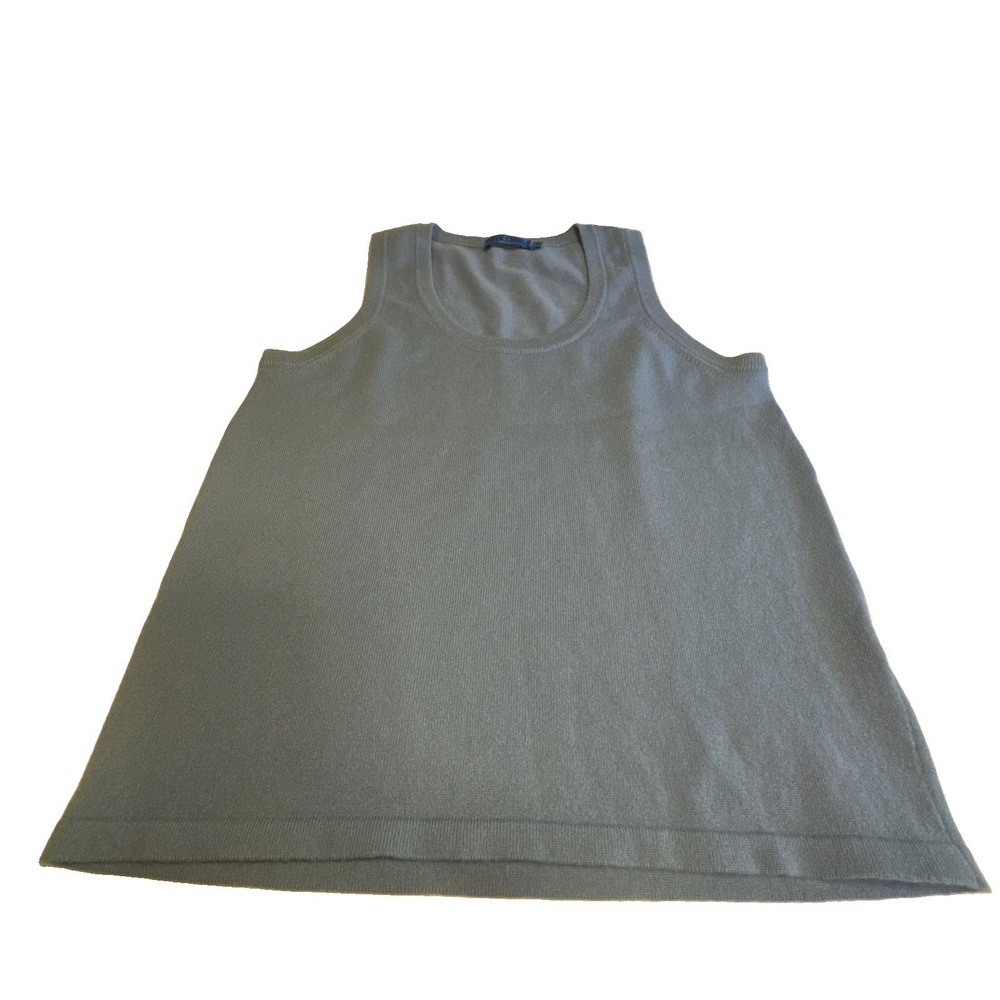 J.McLaughlin 100% Cashmere XS Sweater Tank Sky Blue Scoop Neck XL RN159236